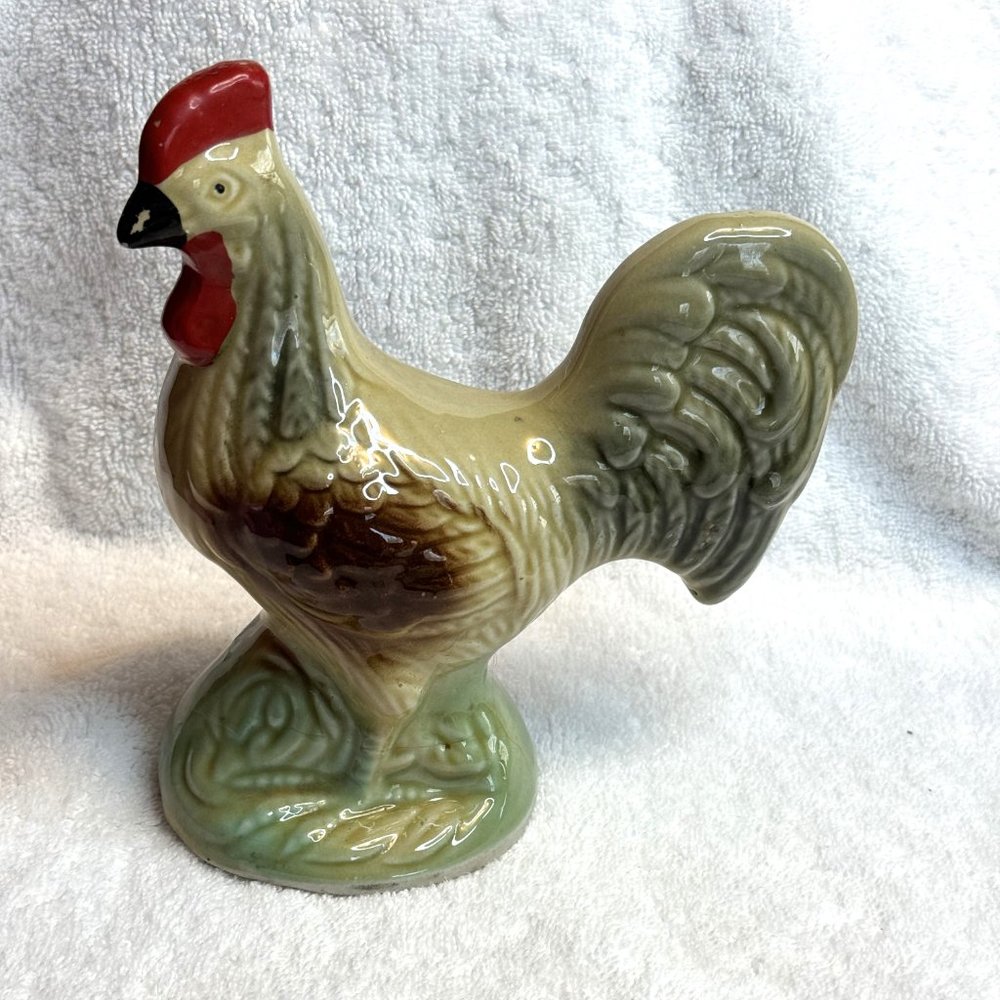 Vintage Rooster Made in Brazil Lusterware - Very Pretty, Great Condition